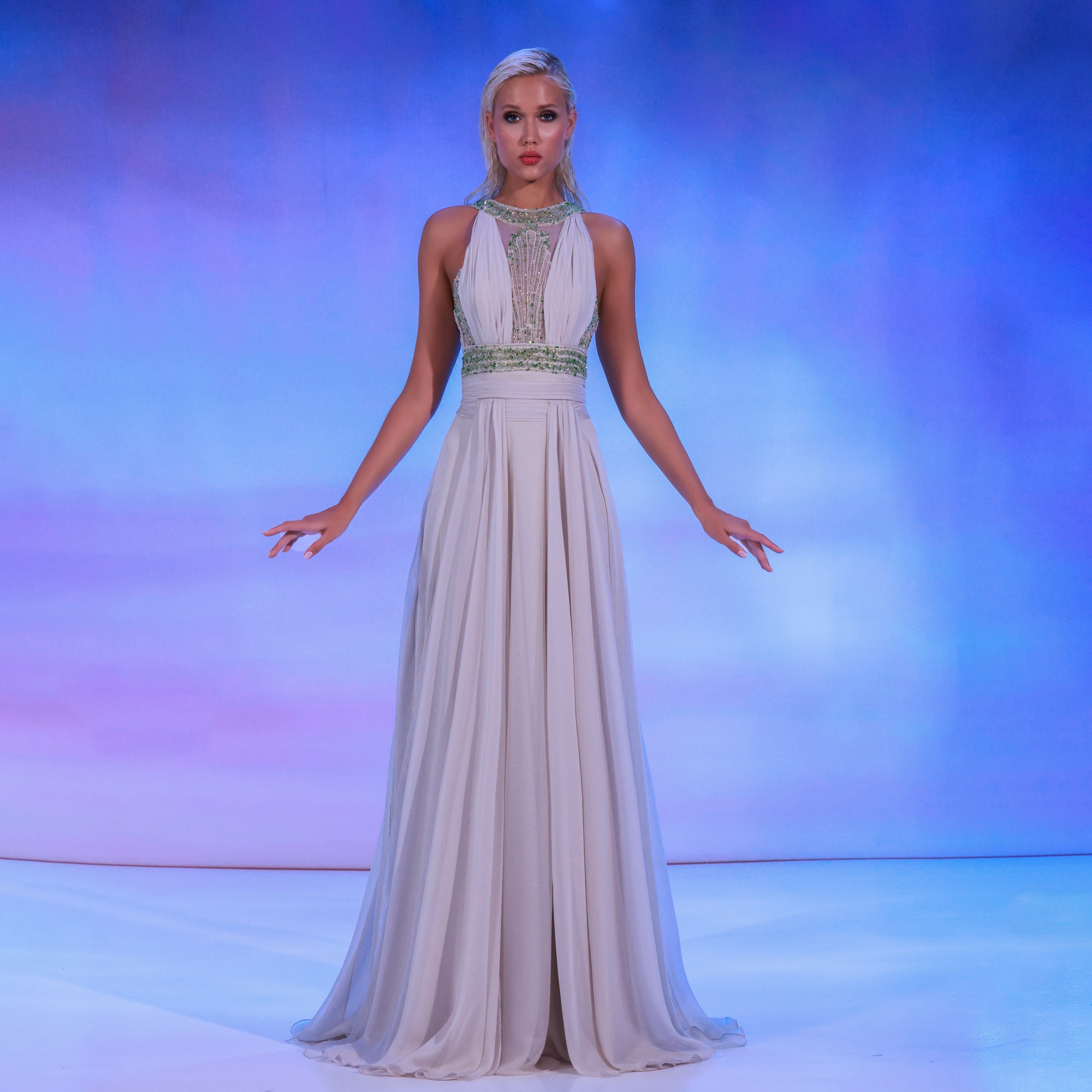 reverie bridesmaid dress Strapless Beading-Embellished A-Line Evening Dress main image 0