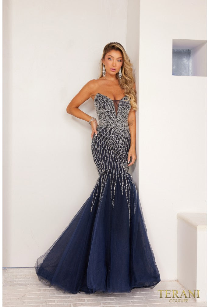chinese dress ladies TERANI 241P2132 DRESS