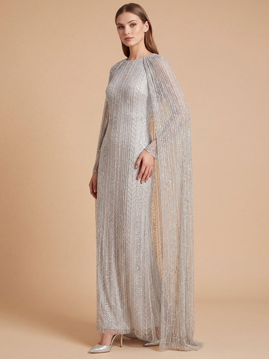 linear dresses Primavera Couture 4322 - Long Sheath Dress