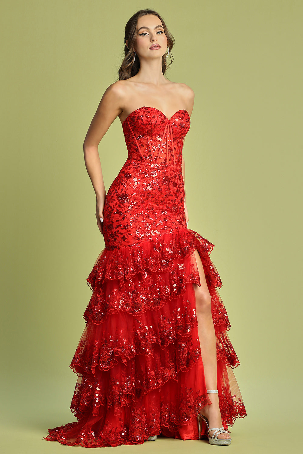 adora red dress Adora Design 1076 - Short Sheath Dress