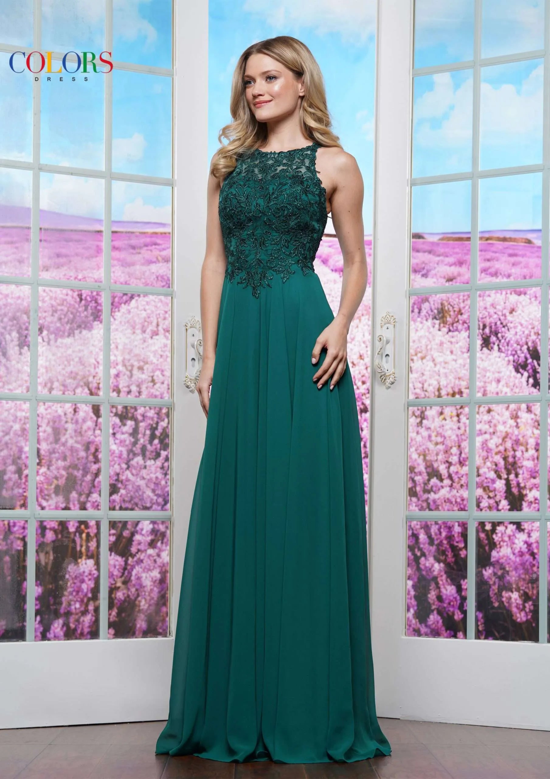 Colors 3440 Dress DEEP GREEN / 24 Colors 3440 Dress DEEP GREEN / 24