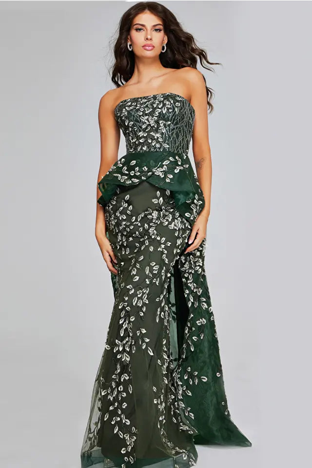 Jovani 37599 Prom Dress - Dark Green | NewYorkDress Jovani 37599 Prom Dress - Dark Green | NewYorkDress