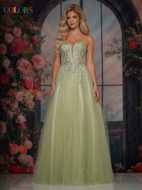 Colors 3923 Prom Dress - Sage