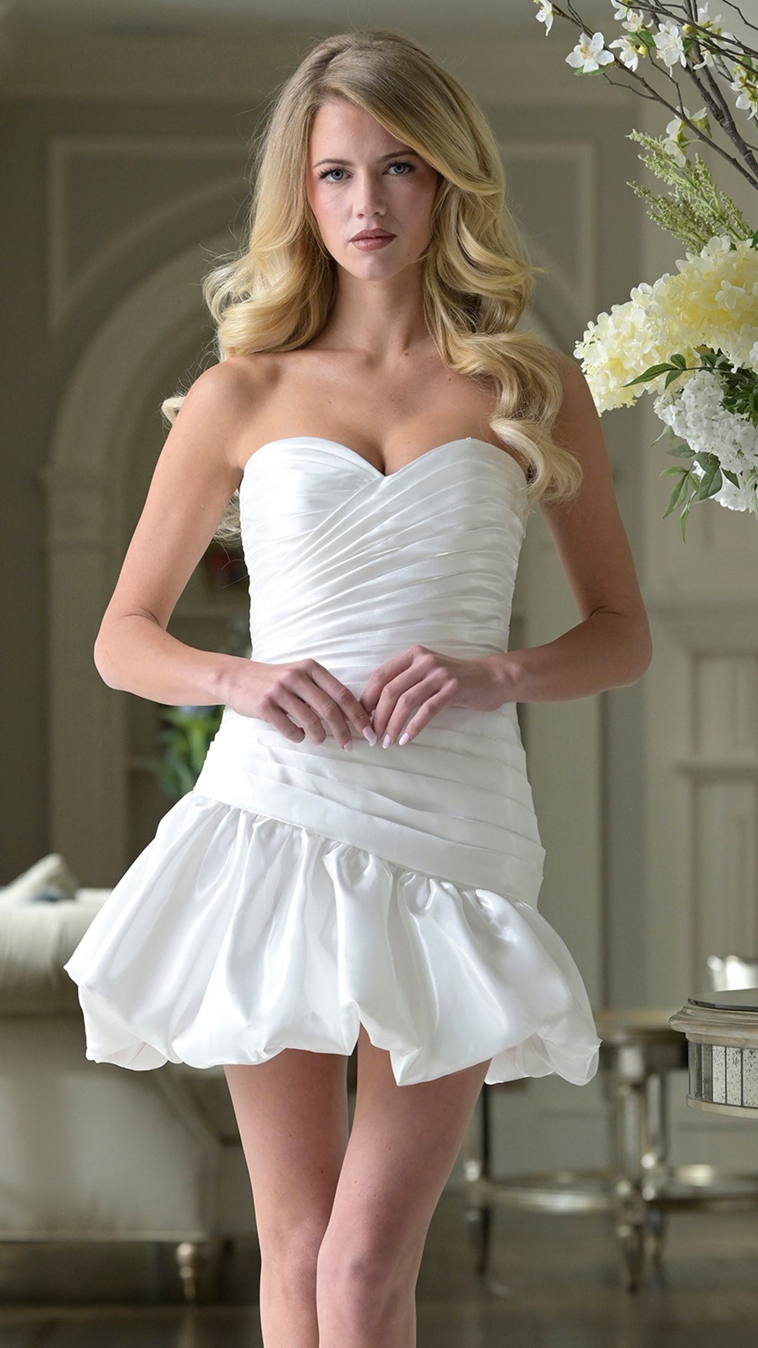 Colors 3943 Sweetheart Strapless Mini Cocktail Dress