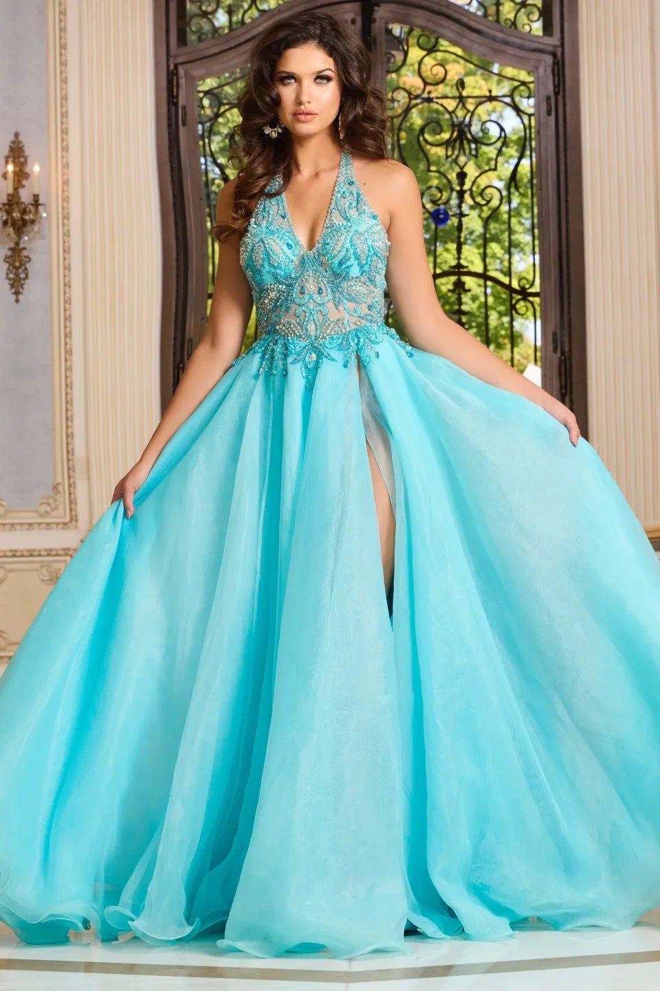 Jovani 39642 Plunging A-Line Prom Dress 2026