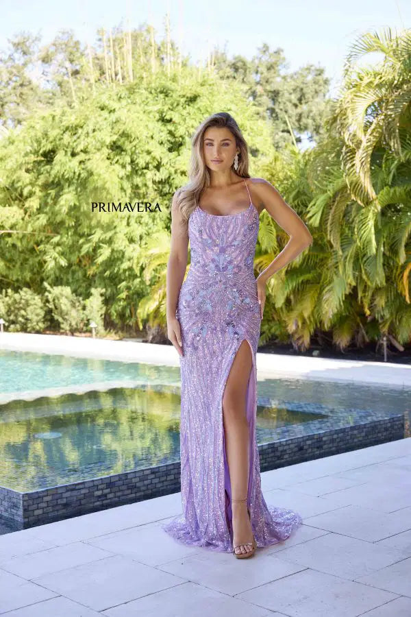 purple and green dress prom Primavera 4319 Color:Midnight no:Z030489 Made with high Lime Green Dresses |