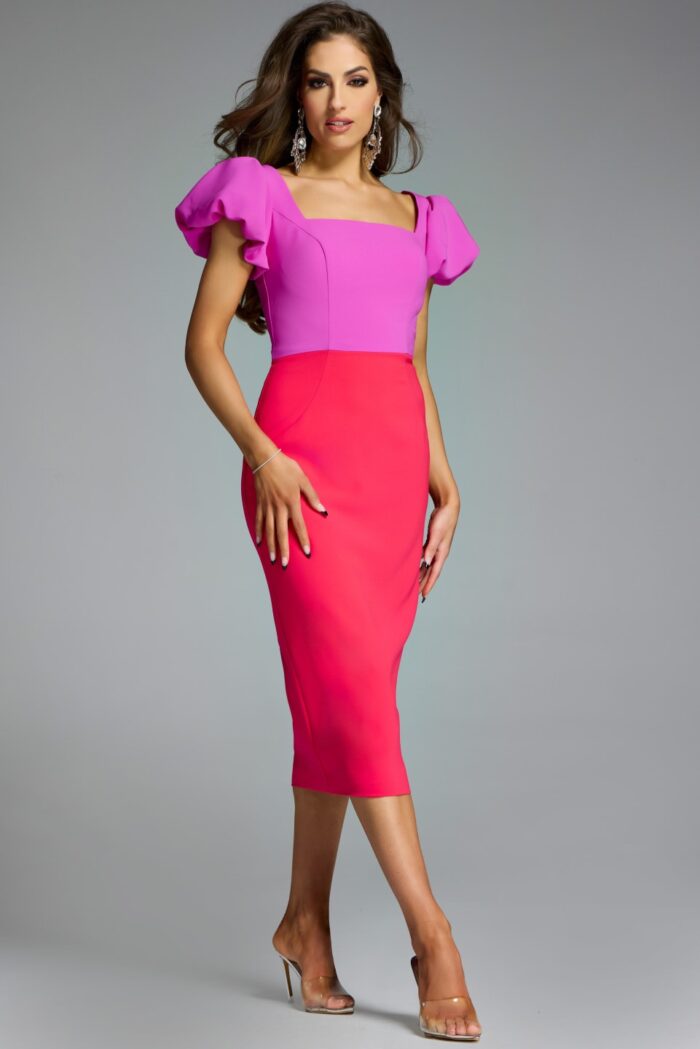 Jovani 43756 Dress, FUCHSIA/LIPSTICK / 10