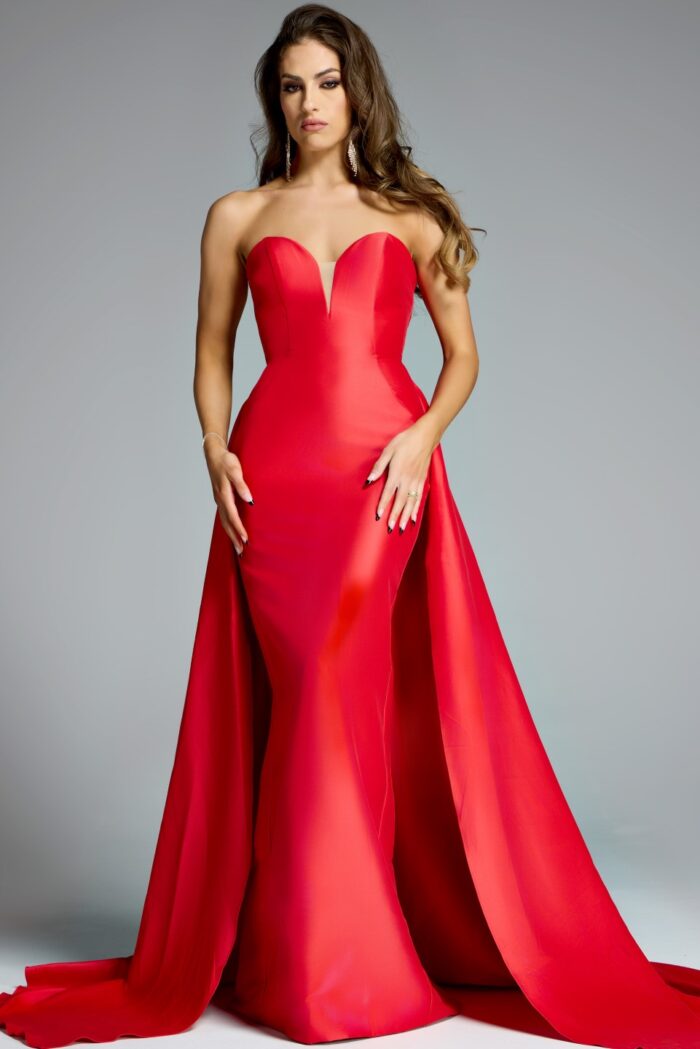 strapless open back dress Jovani 44180 Dress