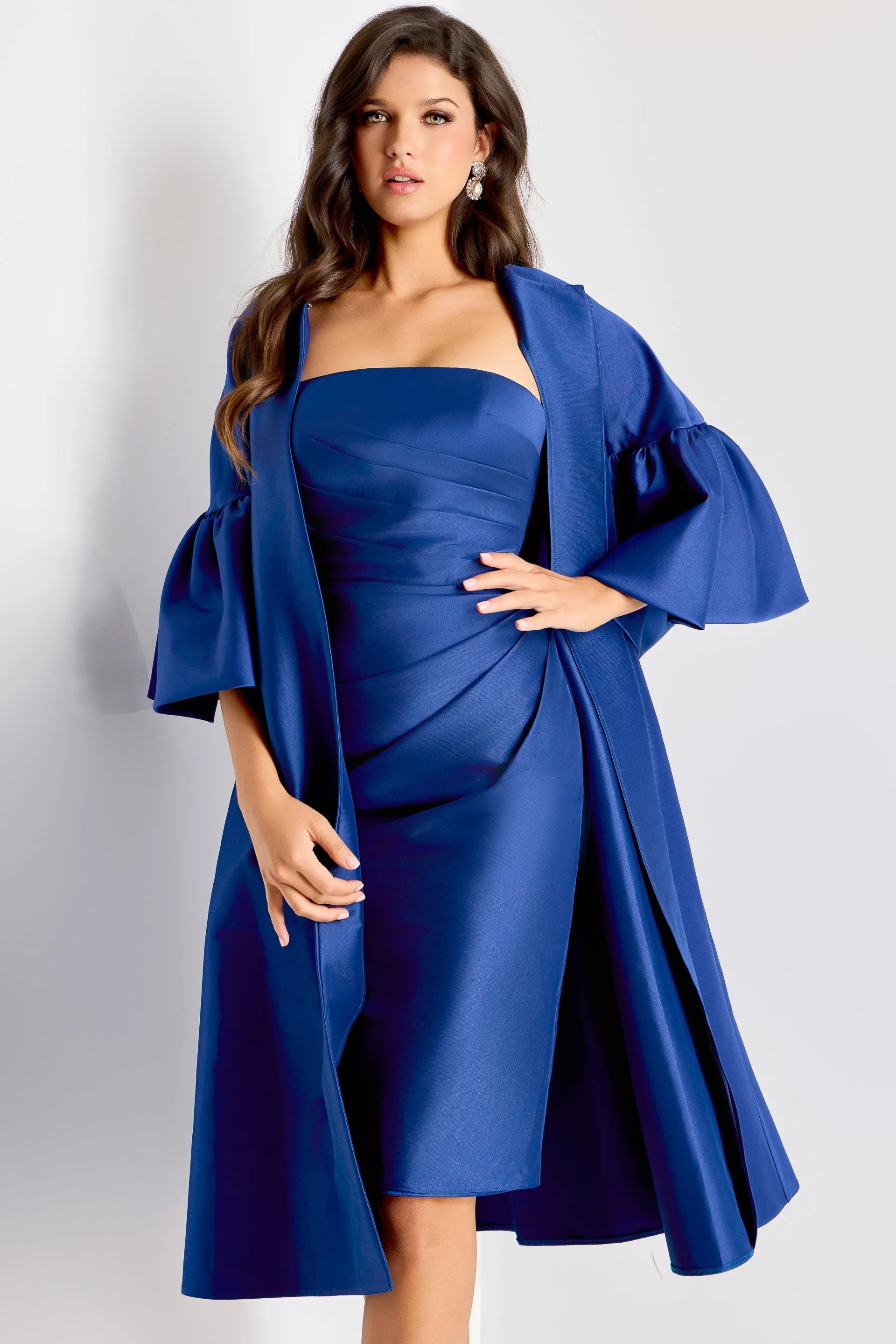 Jovani 44193 Strapless Ruched Cocktail Dress