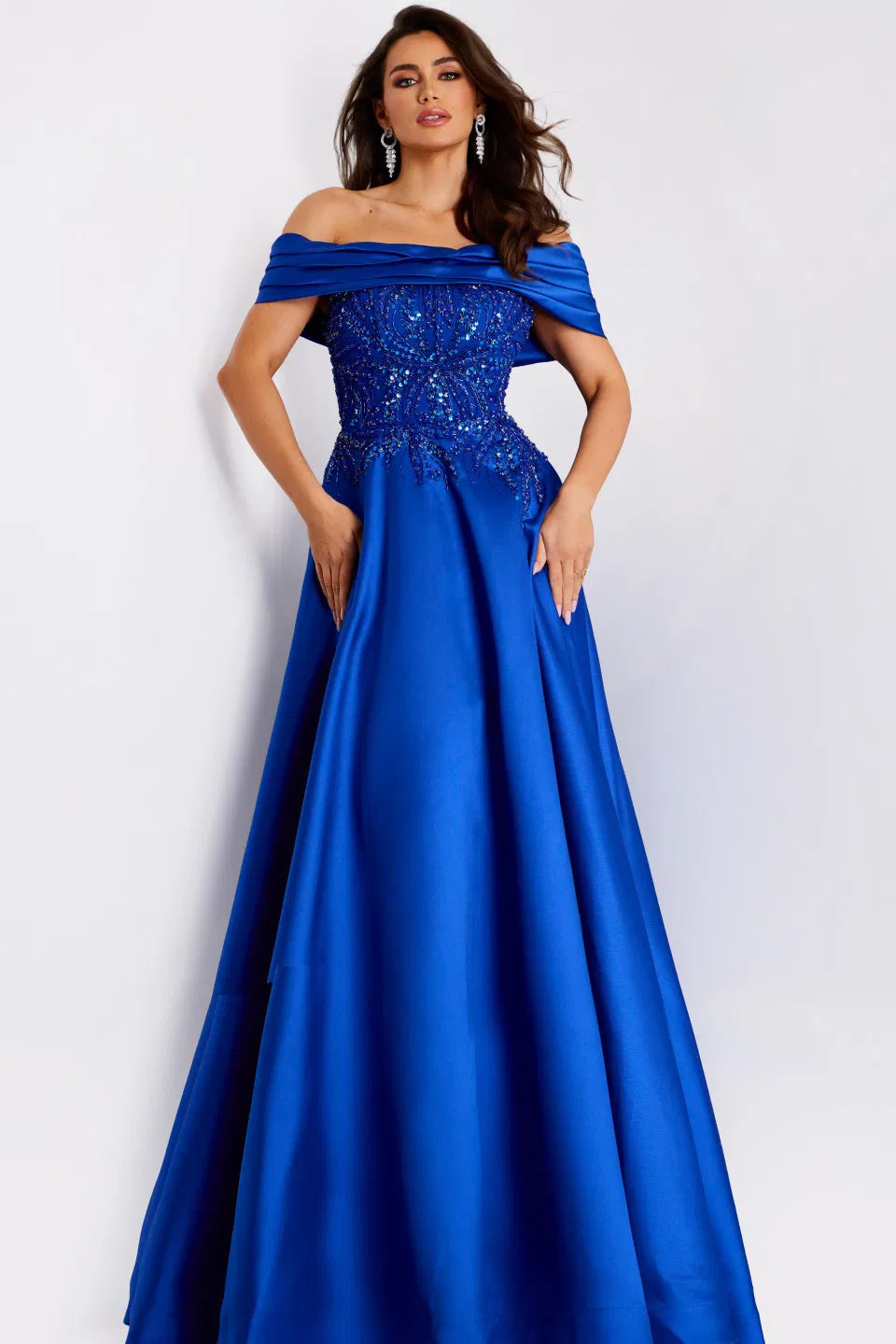 Long A Line Formal Prom Dress Jovani 44308