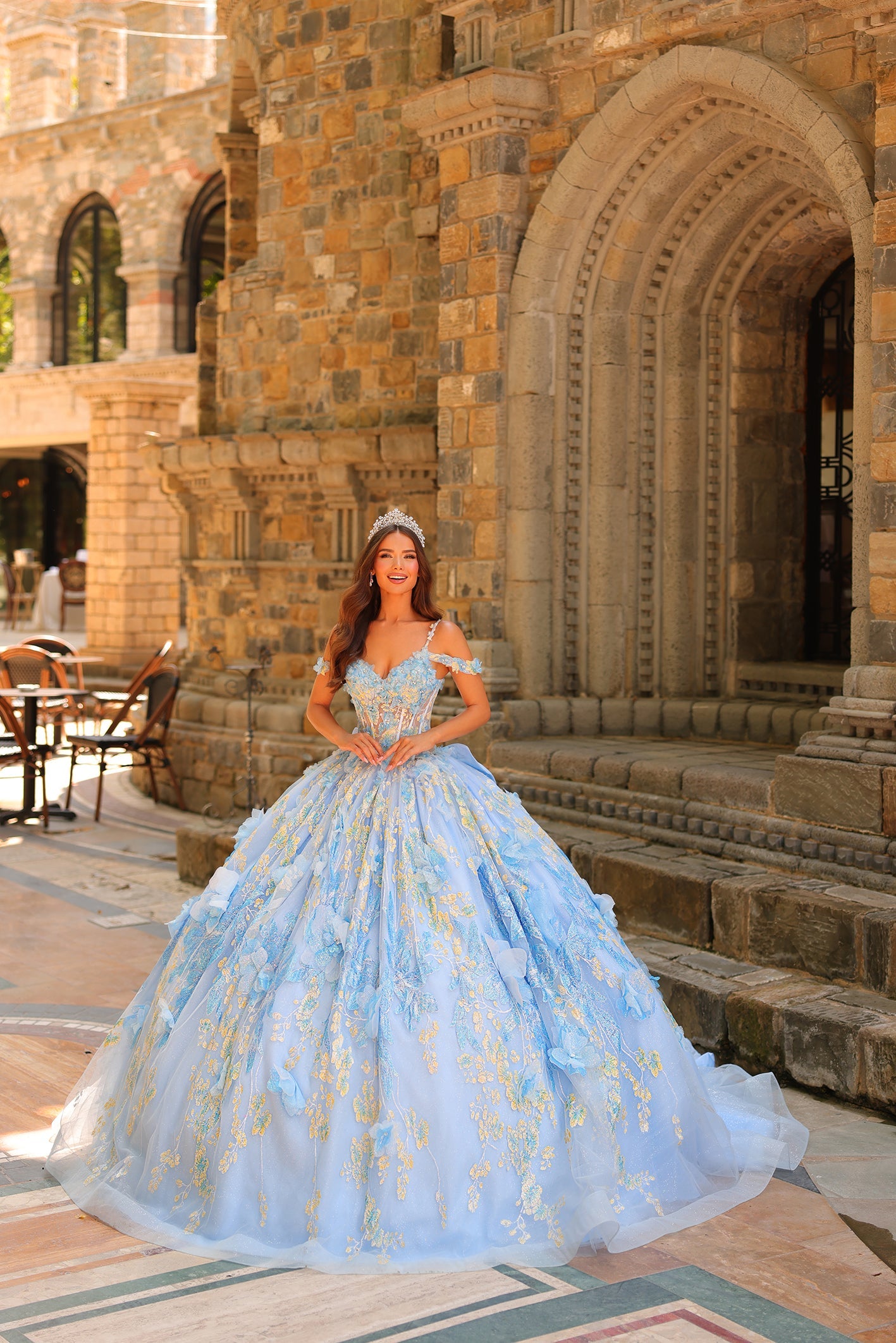 Amarra 54232 Long Quinceanera Dress Lilac / 8