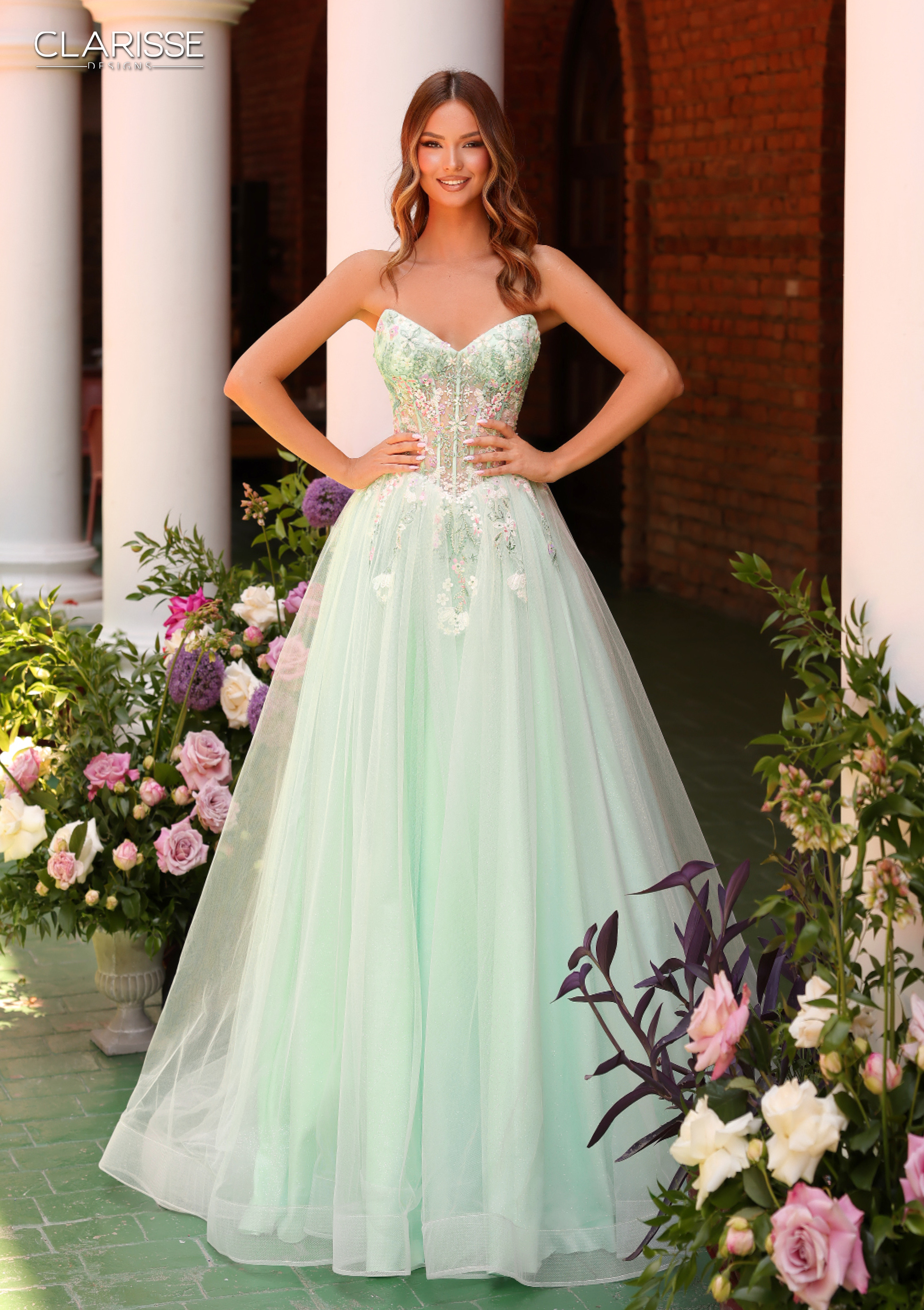 seafoam green dress for wedding Clarisse 62135 Dress, Seafoam / 14