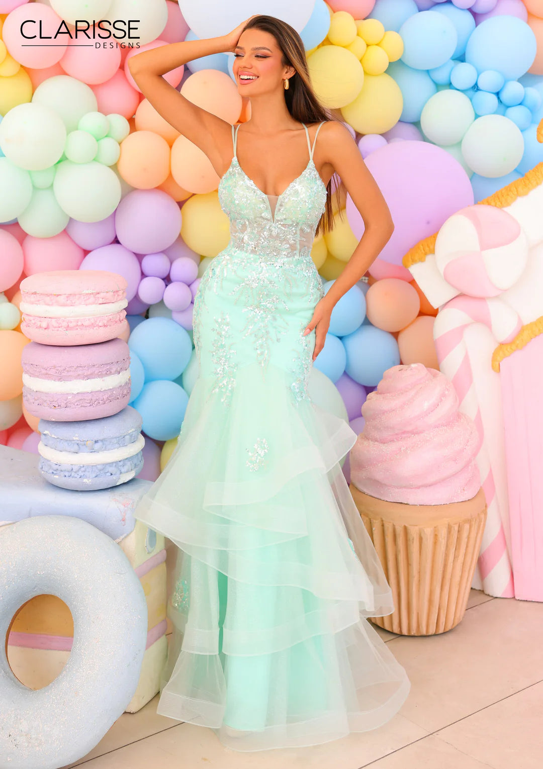 clarisse mermaid dress Clarisse 810816 Prom Dress - Mint
