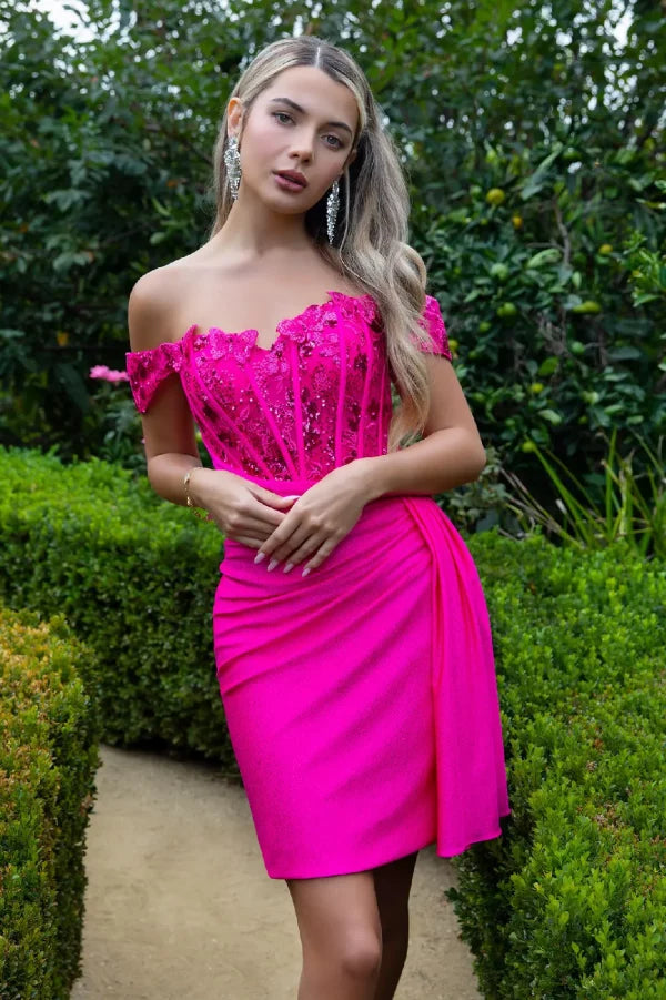 pink glitter homecoming dress Elizabeth K GS3509CL A-Line Jersey Fuchsia L Size:M(36) Mythrojan Traditional Irish Celtic Sequin Fabric Color fauxleather