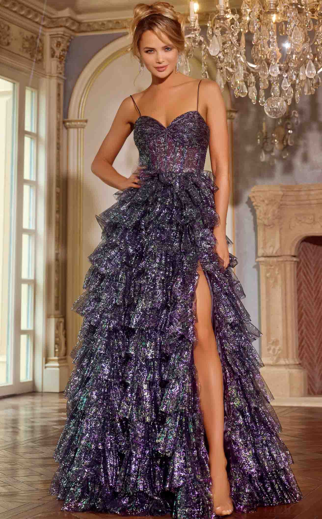 Dark Turquoise Prom Dress Jovani Signature Collection 38498 Christina's  Fashion