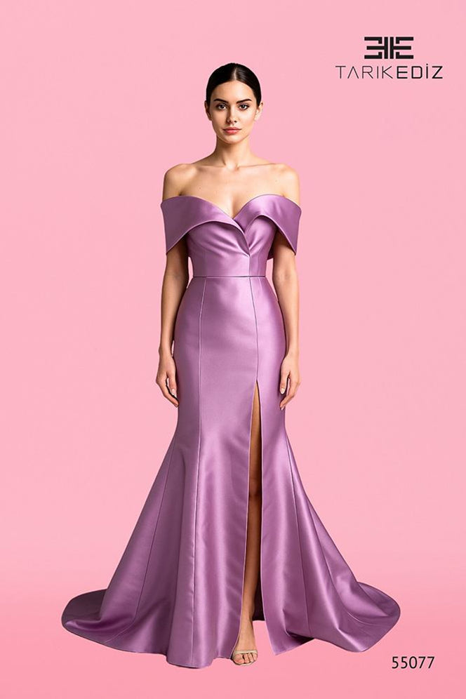 tarik ediz mermaid dress Shop Tarik Ediz 53223 Woven Fabric Halter Neckline Fitted Long Dress B Chic Fashions