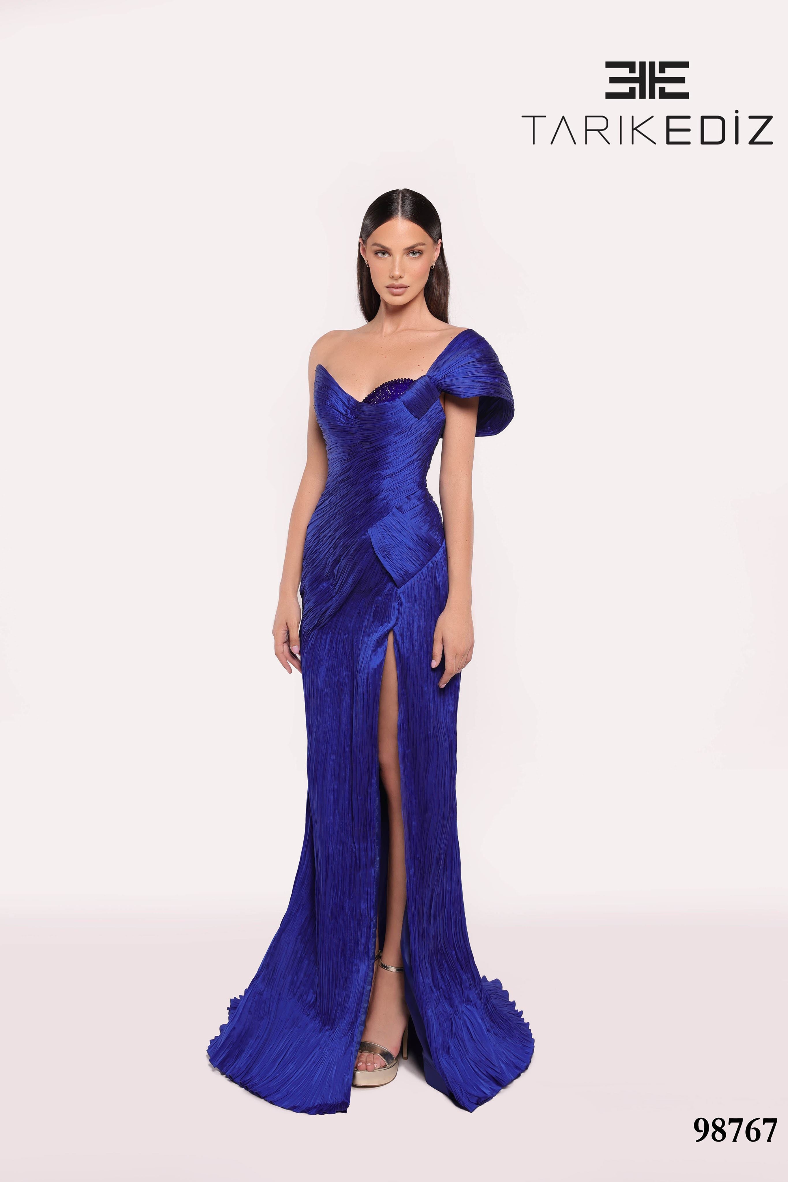 Tarik Ediz 98767 Prom Dress - Marine Blue | NewYorkDress Tarik Ediz 98767 Prom Dress - Marine Blue | NewYorkDress