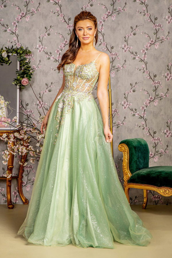 sage mesh dress Women's PLT Label Sage Green Mesh Asymmetrical Drape Godet Fishtail High Neck Maxi Dress