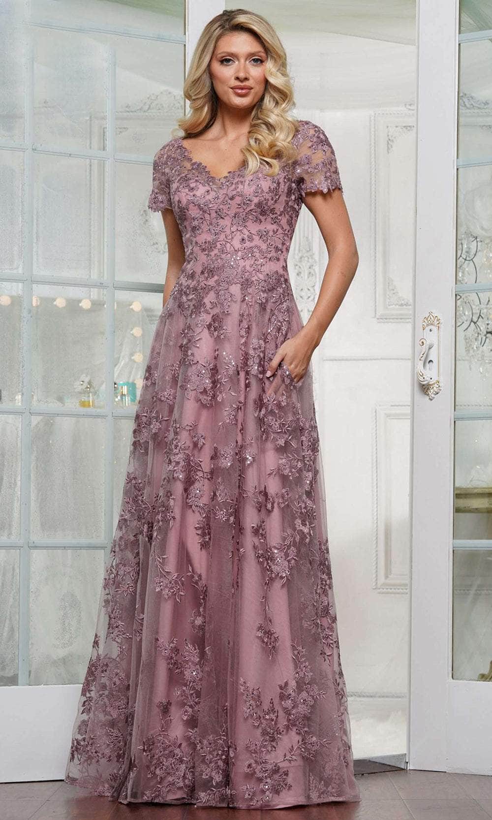 Semi Formal Casual Lace Dress For Old Rose Color Cocktail Dress WEDTREND  Women Dusty Rose Evening