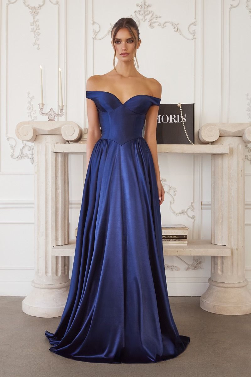 Amoris T821 Long Formal A Line Prom Evening Dress - LT BLUE / S Amoris T821 Long Formal A Line Prom Evening Dress - LT BLUE / S
