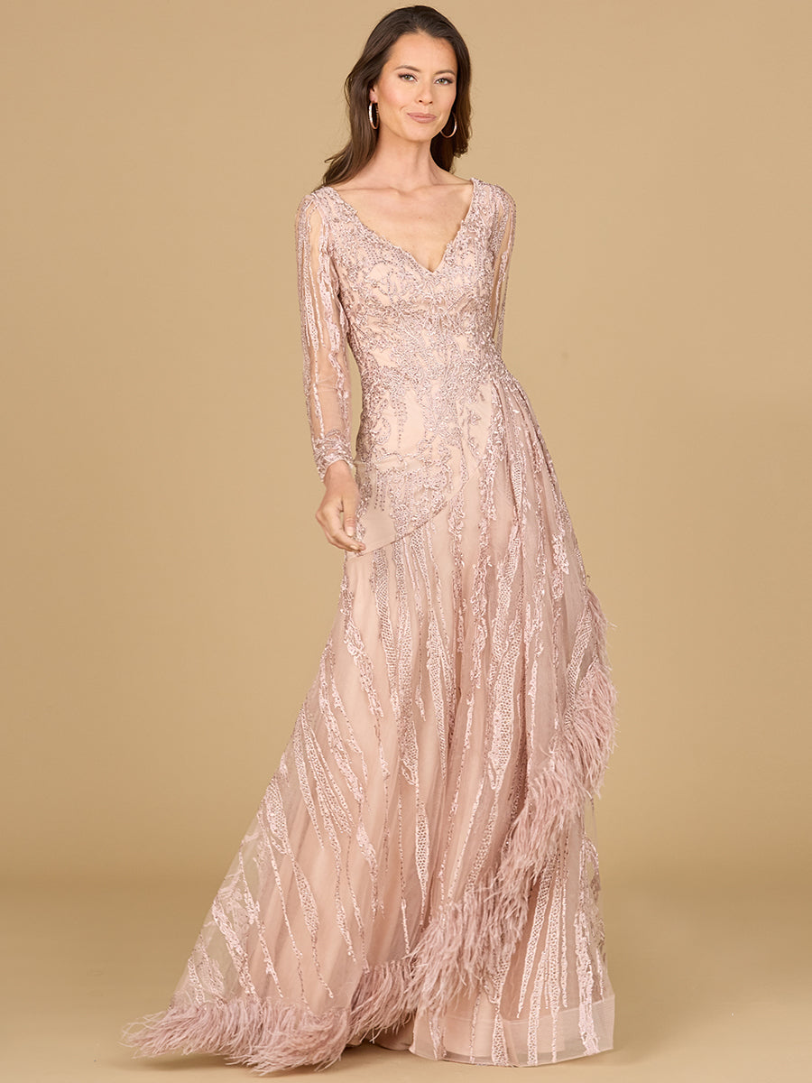 Lara 29133 Prom Dress - Blush