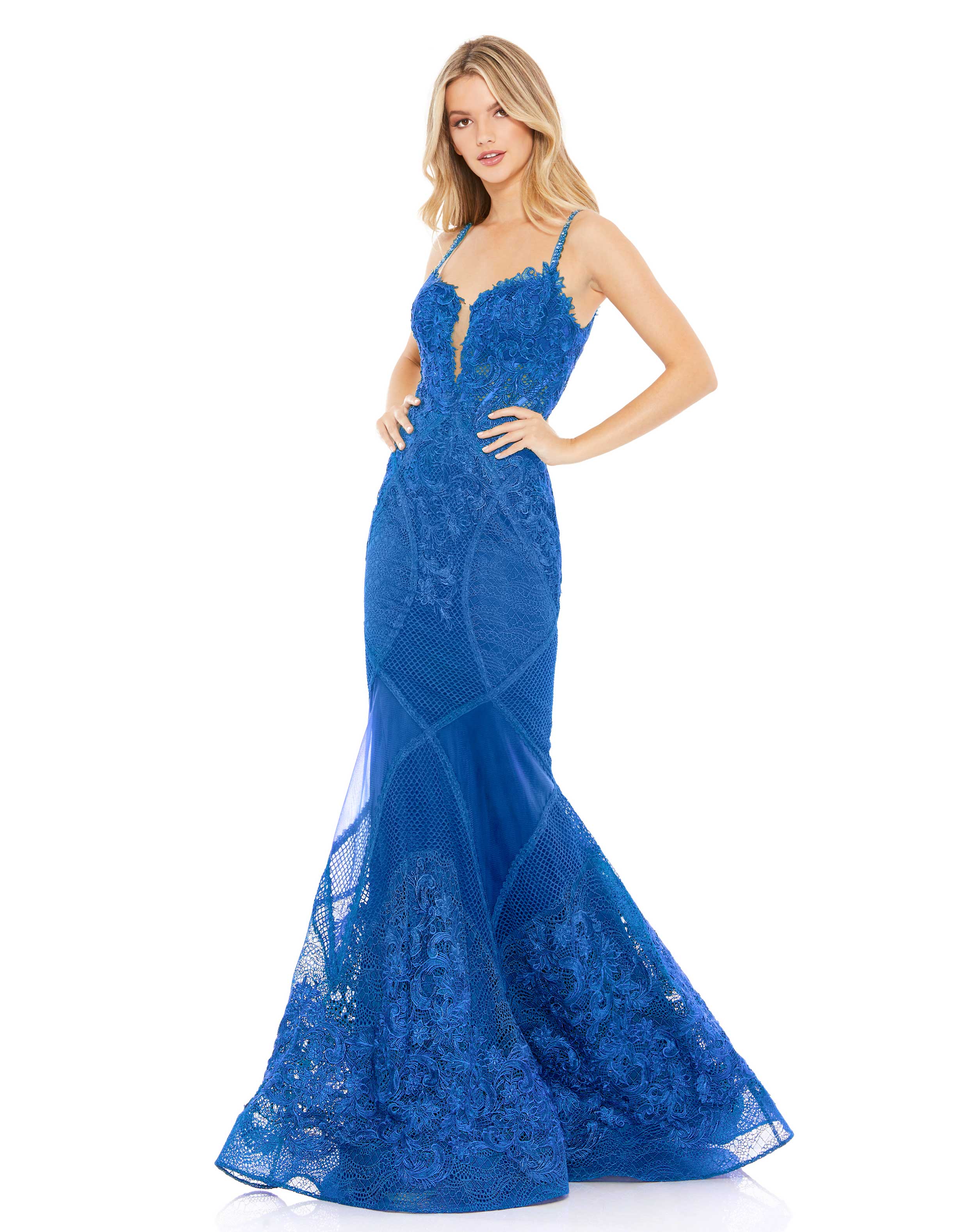 Mac duggal store royal blue dress