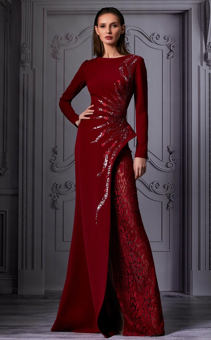 MNM Couture K3850 Prom Dress - Burgundy | NewYorkDress MNM Couture K3850 Prom Dress - Burgundy | NewYorkDress