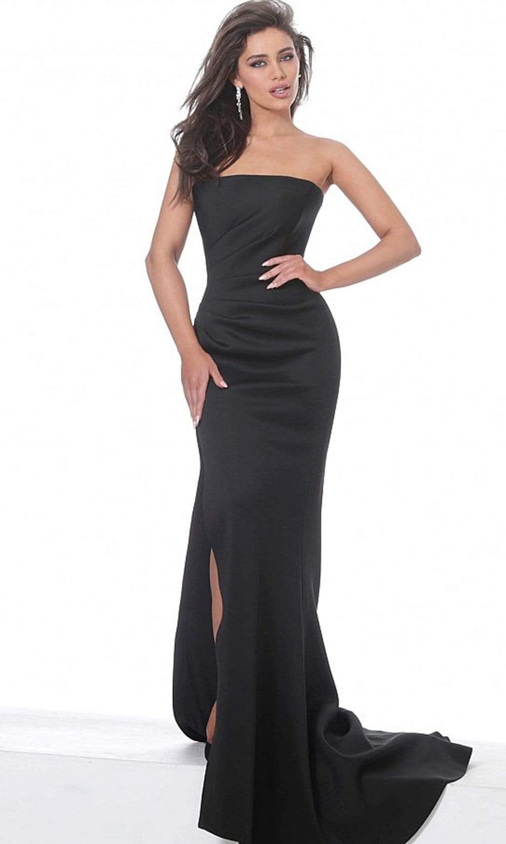 chinese dress ladies Jovani 49344 Strapless Beaded Mermaid Gown Red / 16