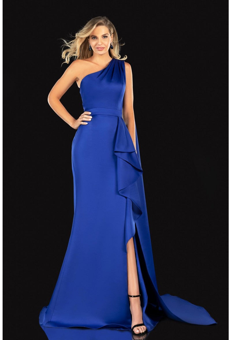 TERANI COUTURE  2021E2839  ONE SHOULDER DRESS - FOSTANI