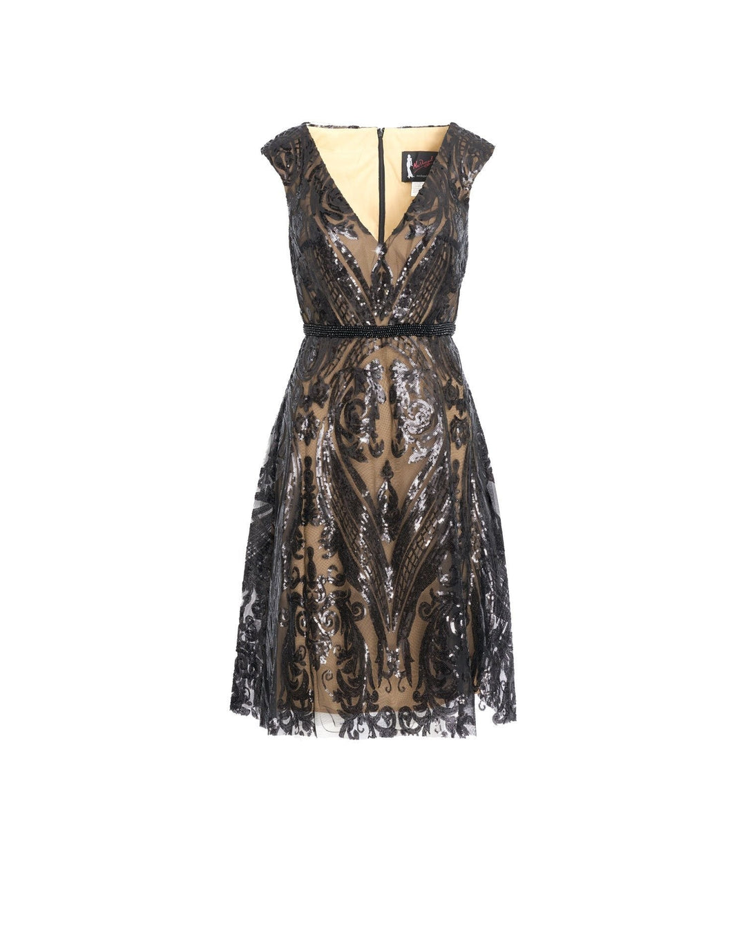 Tea-Length Sequin Dress - FOSTANI