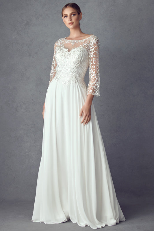 Juliet M11 mother of the bride dress front view, option 2