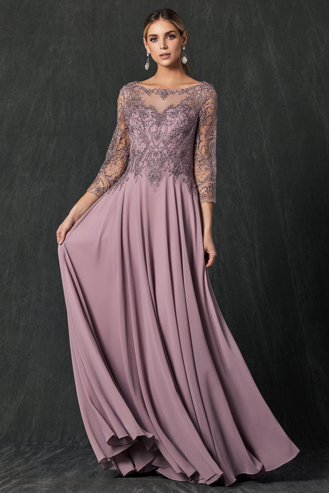 Juliet M11 mother of the bride dress front view