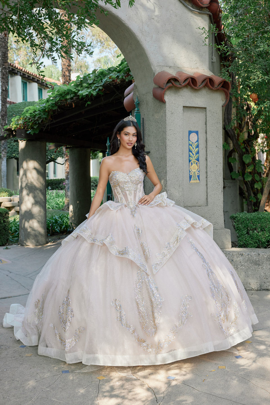 Juliet JT1511H quinceanera ball gown front view