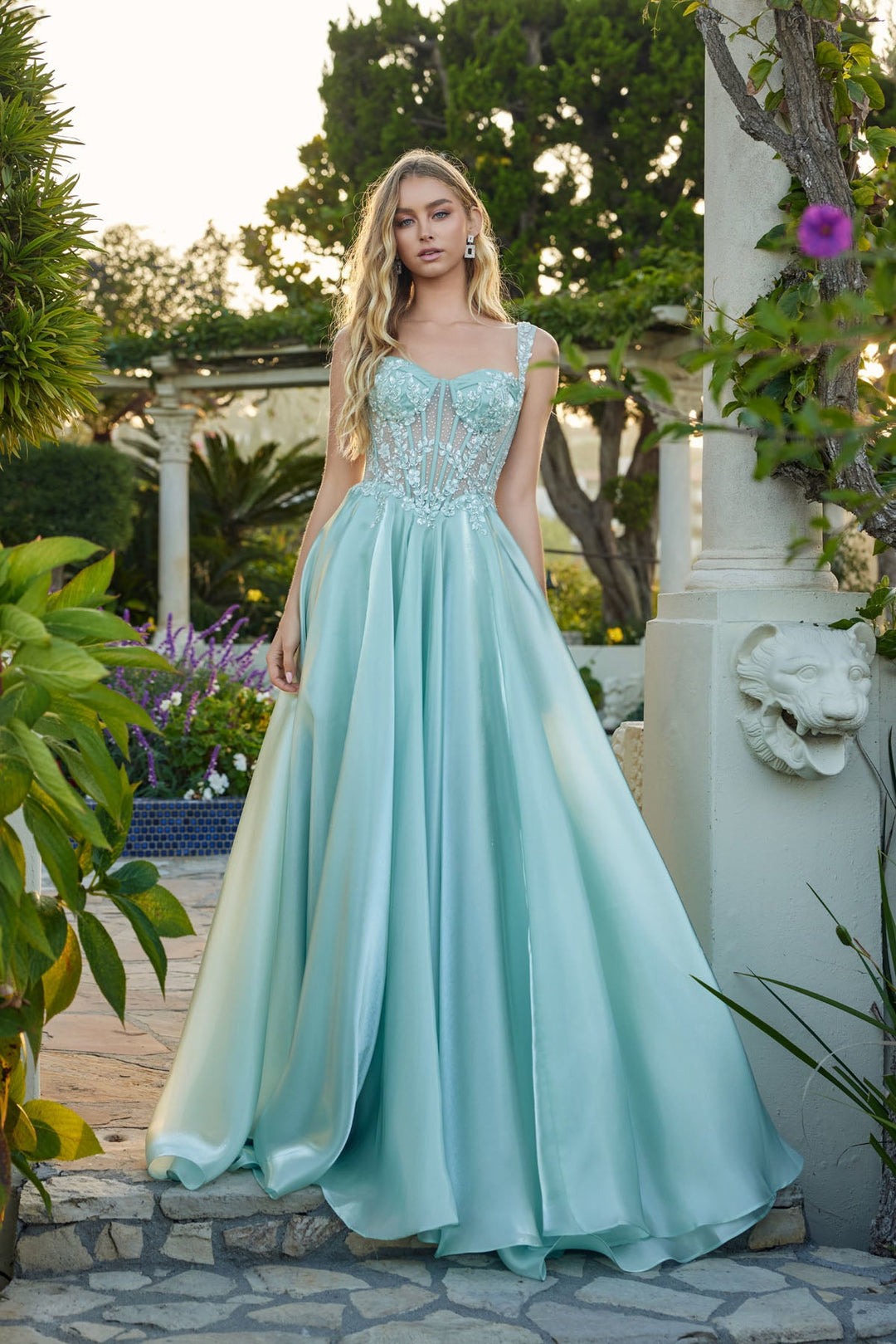 juliet formal dresses Strapless Polka Dot Prom Gown: Juliet JT2740S Polka Dot / 2