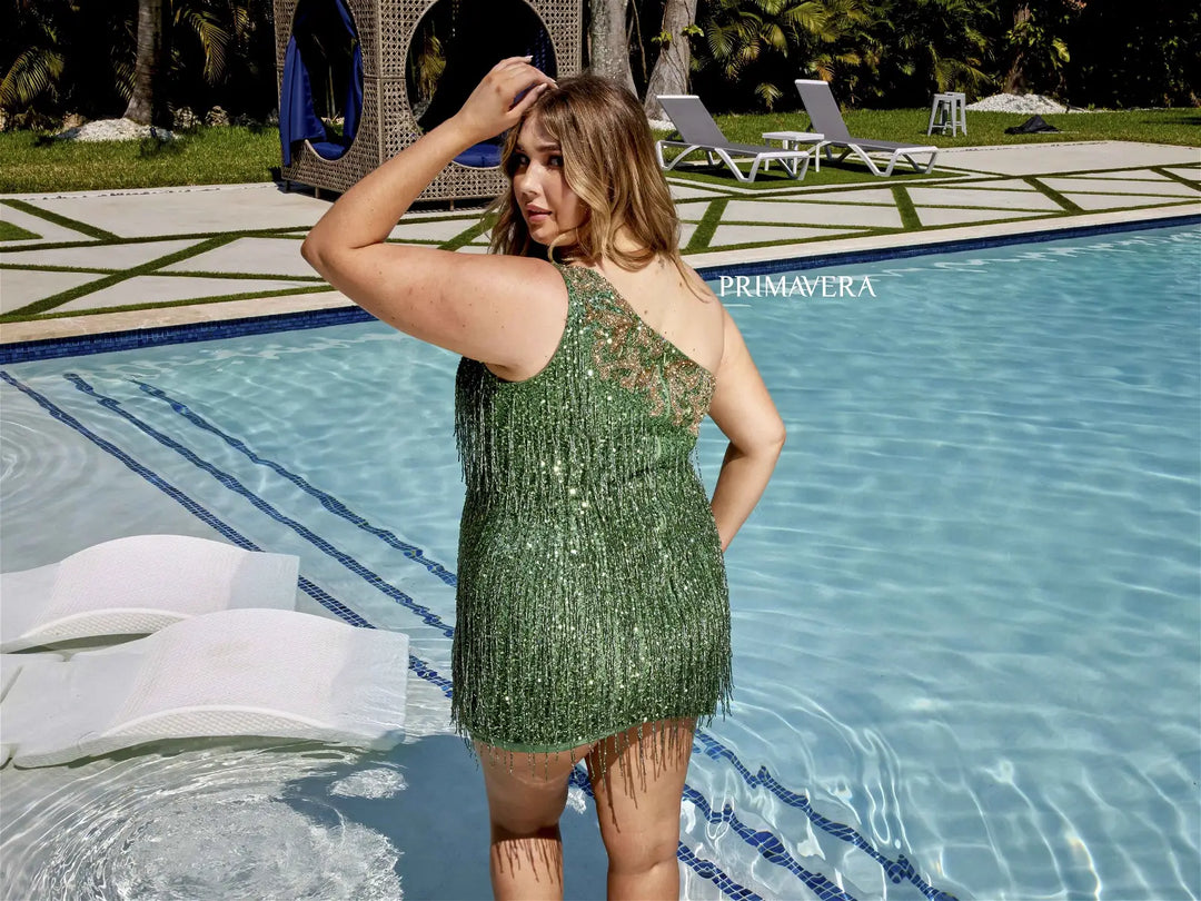 PRIMAVERA 14026 Dress 16 / SAGE GREEN PRIMAVERA 14026 Dress 16 / SAGE GREEN
