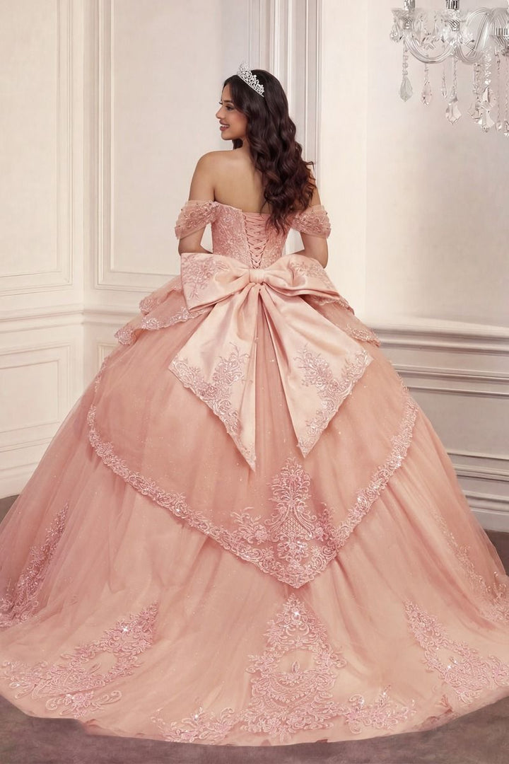 Ladivine 15729 Glitter Lace Quinceanera Dress