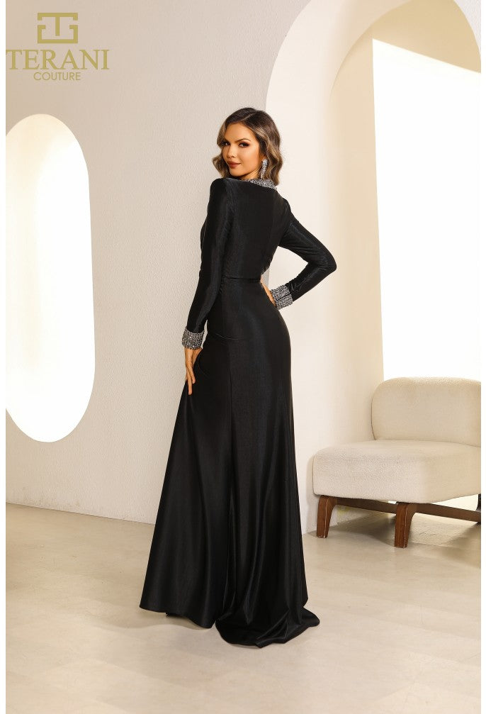 terani couture long sleeve dress TERANI 251M4433 DRESS