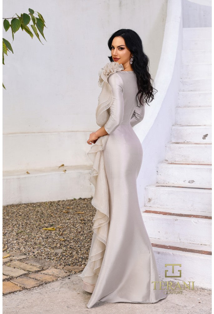 long sleeve fitted mermaid dress Andrea & Leo WL031 Long Fitted Mermaid Wedding Dress