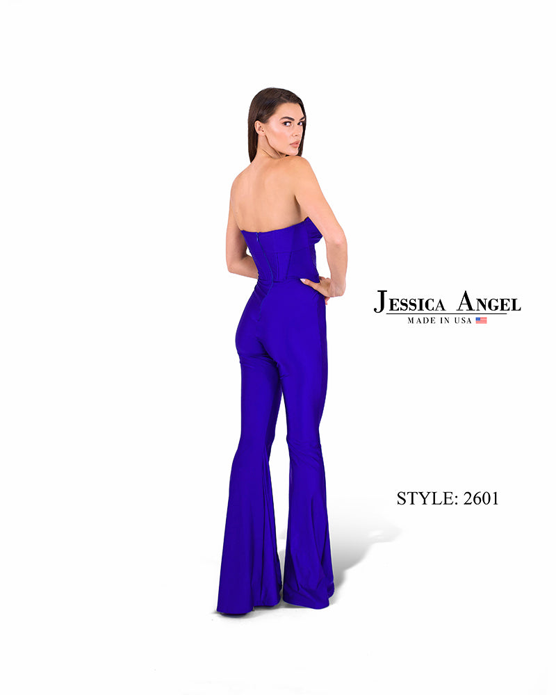 Jessica Angel 2601 flared leg jumpsuit back view 2