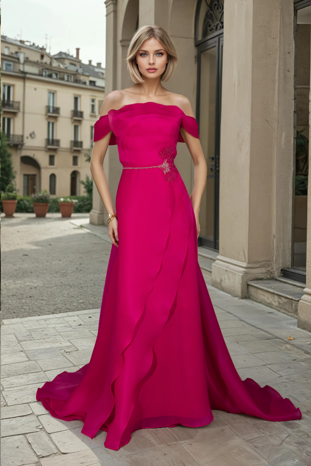fuchsia dress for women Back to Business 28 Type Rylie in the search bar to see all colors available Fit Plus Size Amora Ruched Midi
