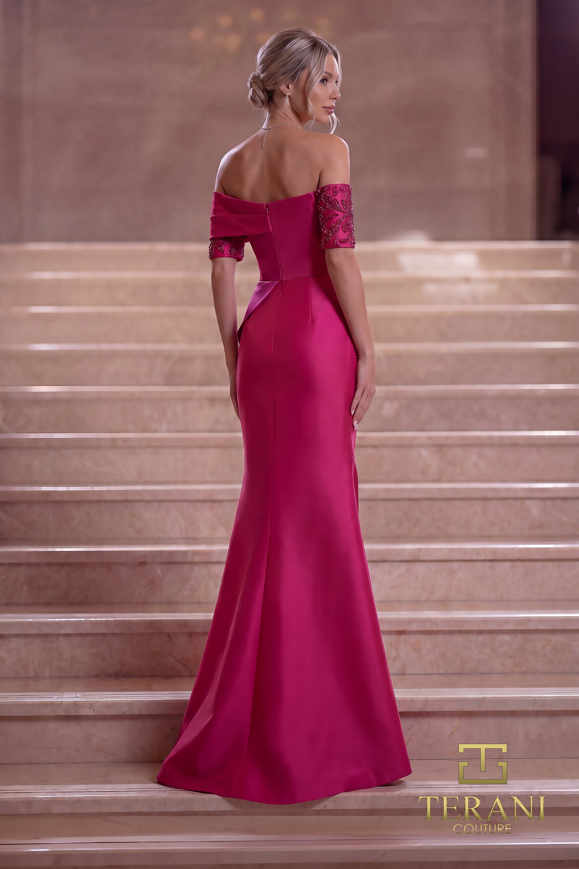 Terani 261E6210 Off-the-Shoulder Sweetheart Mermaid Dress | FOSTANI