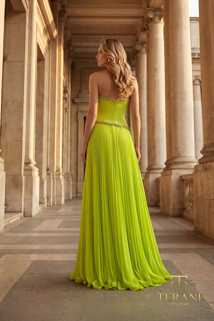 Terani 262E7352 Strapless Sleeveless Corset Dress