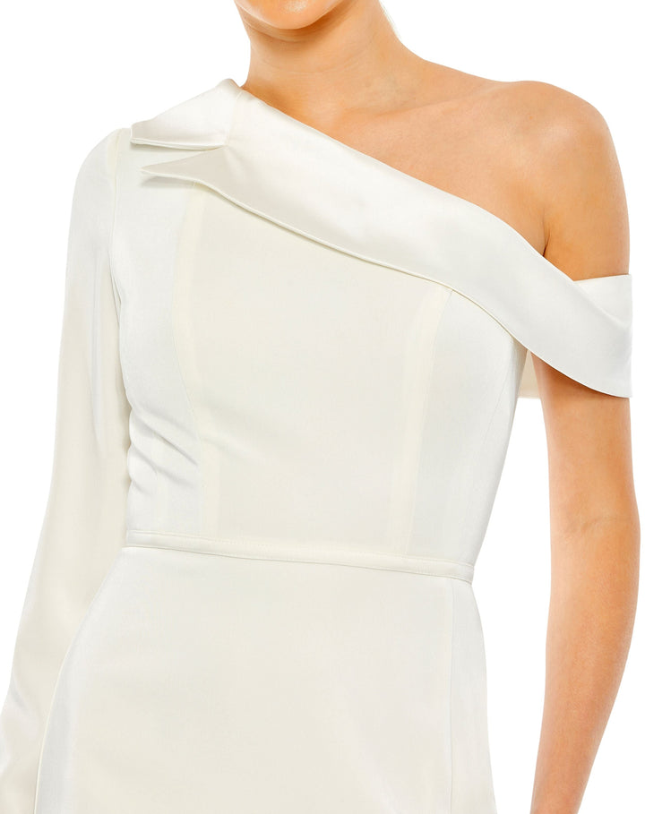 Long Sleeve Drop Shoulder Evening Gown - FINAL SALE