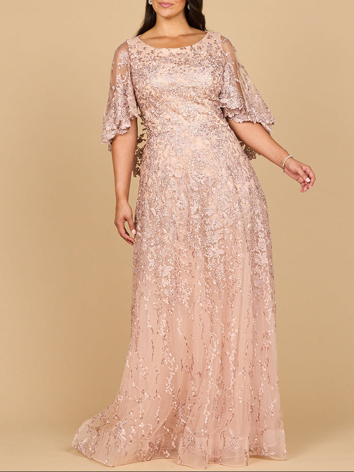 Cape Sleeve Mother's Gown | 28881 - FOSTANI.com