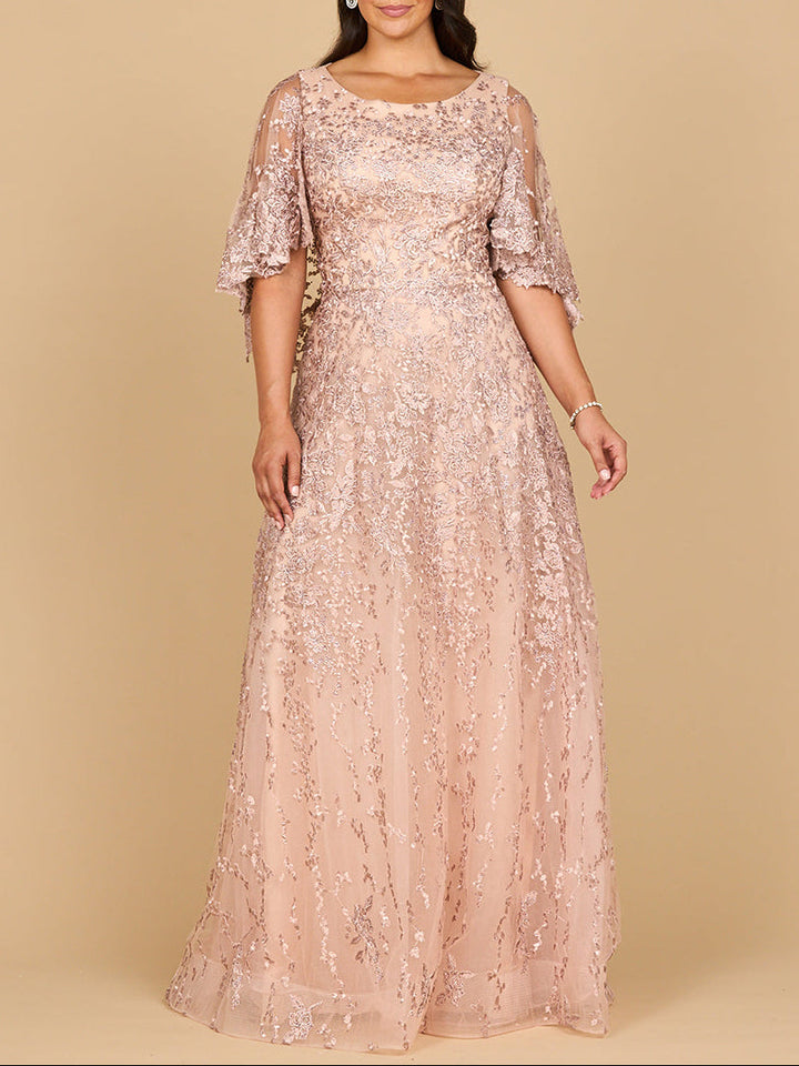 Cape Sleeve Mother's Gown | 28881 - FOSTANI.com