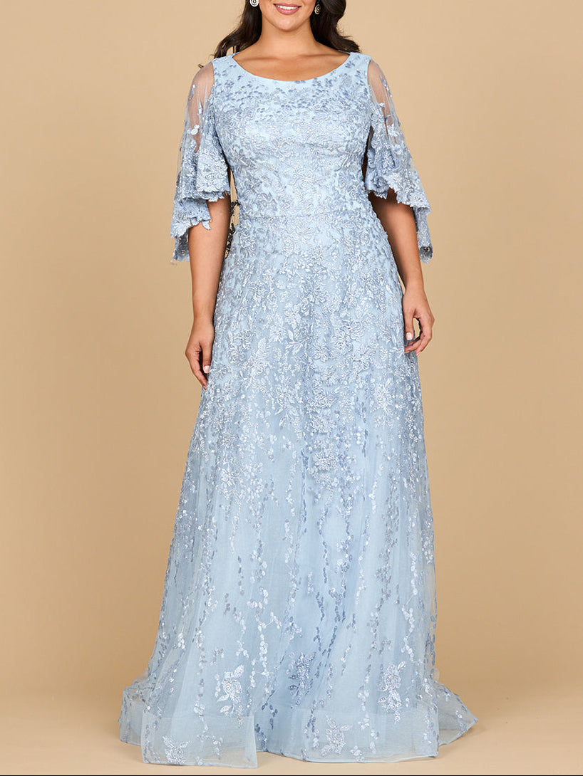 Cape Sleeve Mother's Gown | 28881 - FOSTANI.com