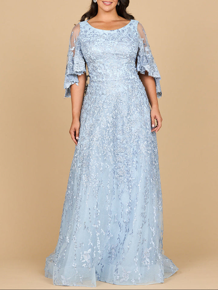 Cape Sleeve Mother's Gown | 28881 - FOSTANI.com