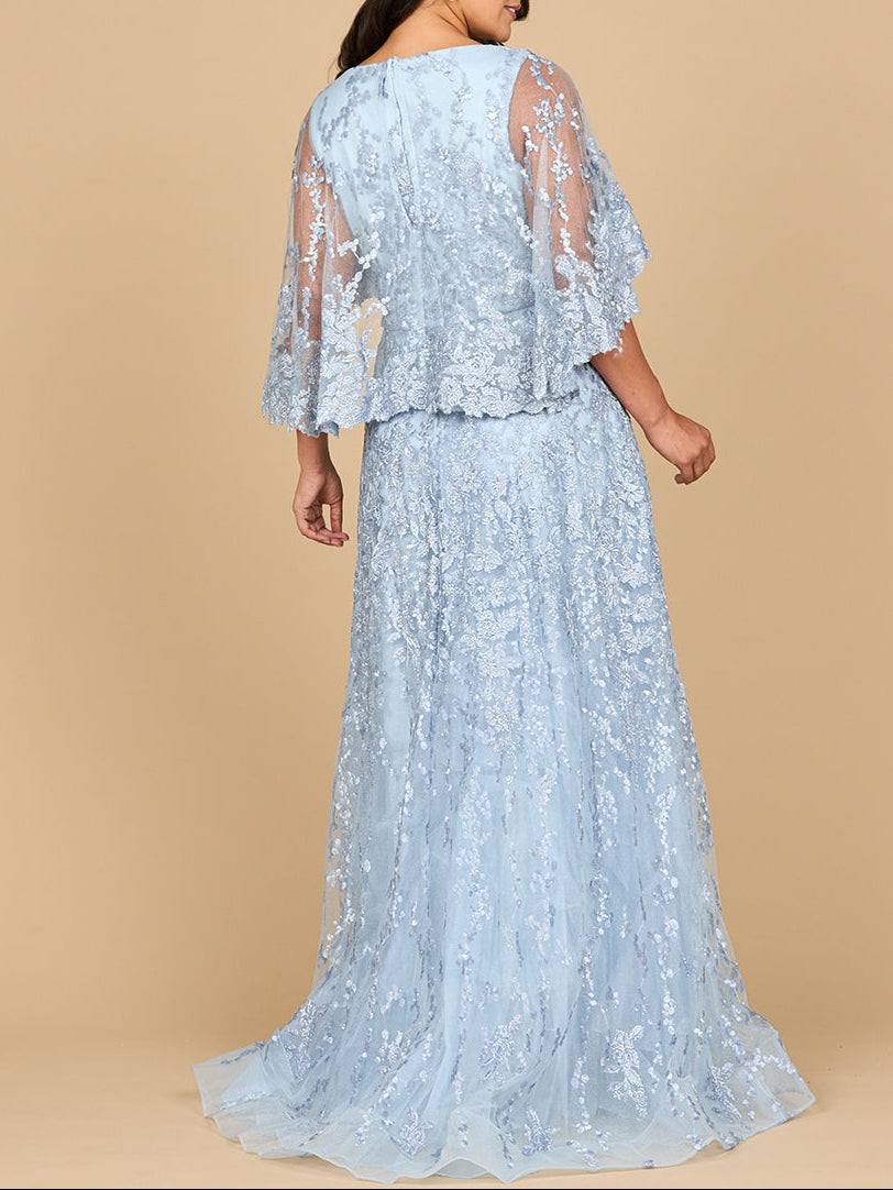 Cape Sleeve Mother's Gown | 28881 - FOSTANI.com