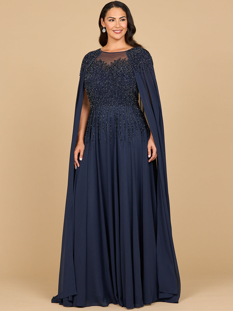 beaded party dress modest Aleya Long Sleeve Beaded Dress