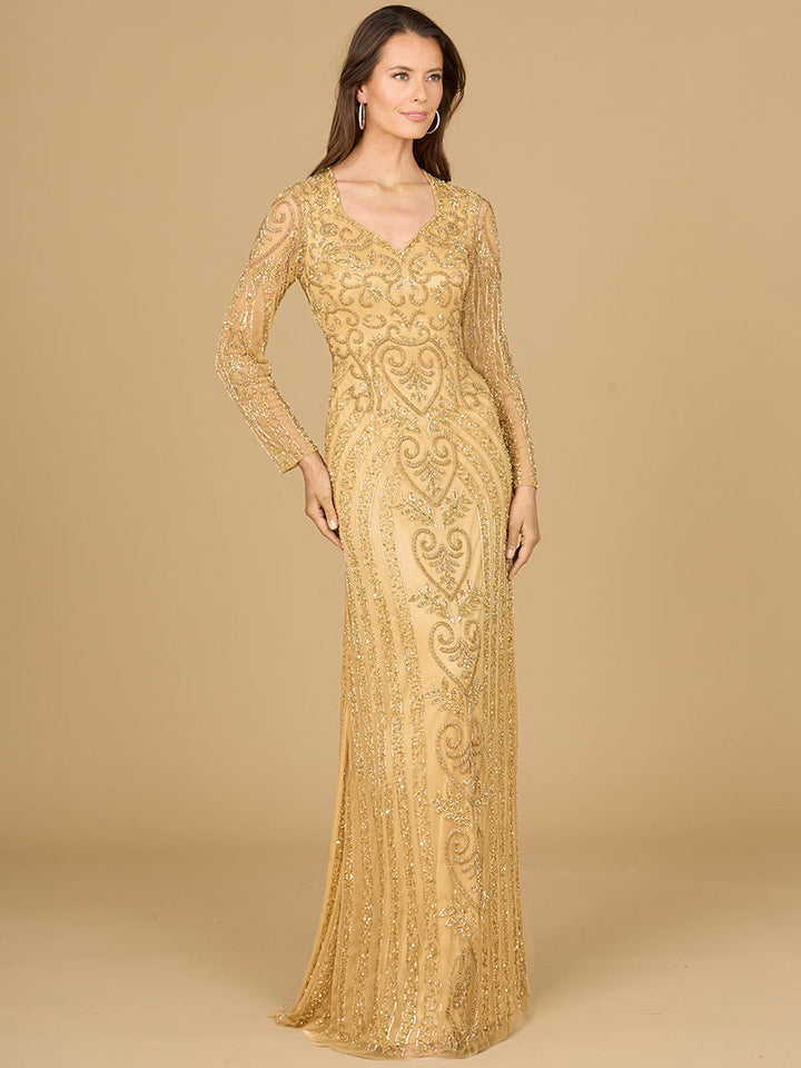 Lara 29114 Dress Gold / 18 Lara 29114 Dress Gold / 18